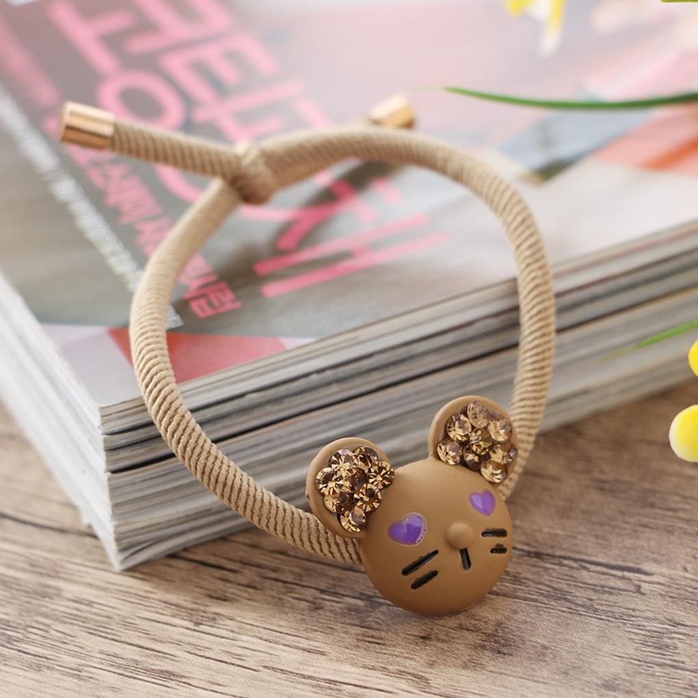 Women's Mouse Point Hair Scrunchie Cubic Hair Tie Hair Band