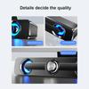 USB Verdrahteter Lautsprecher Computer Bluetooth Lautsprecher LED Licht Bar Stereo Subwoofer Bass Lautsprecher Surround Sound Box Für PC Laptop Telefon