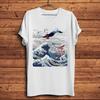 Great wave of Kanagawa Tsunami Fujiyama Tee funny t-shirt homme short t shirt Unisex vintage Ukiyo casual tshirt Unisex streetwear