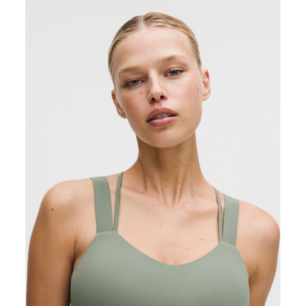 Lululemon Like A ClouD Longline brA  Light Support  D DD Cup Willow leAf