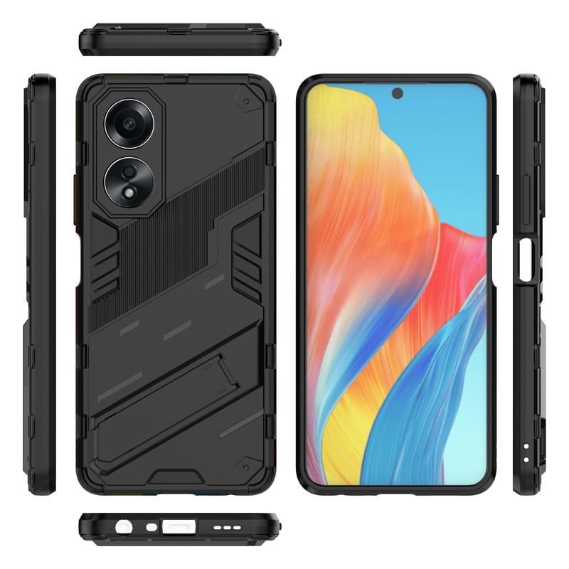 For OPPO A58 4G Case Cover OPPO A58 4G Capas New Shockproof Back Bumper Armor Kickstand Back Holder Cover For OPPO A58 4G Fundas