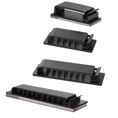 Pack of 10 Wire Holders Clamps with Adhesive Backing for Neat and Tidying Cable Arrangement In Various Environment