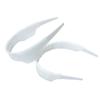 Adjustable Slick Collar Insert, Universal Shirt Collar Stays Support Stiffener for Men and Women, White and Transparent Plastic