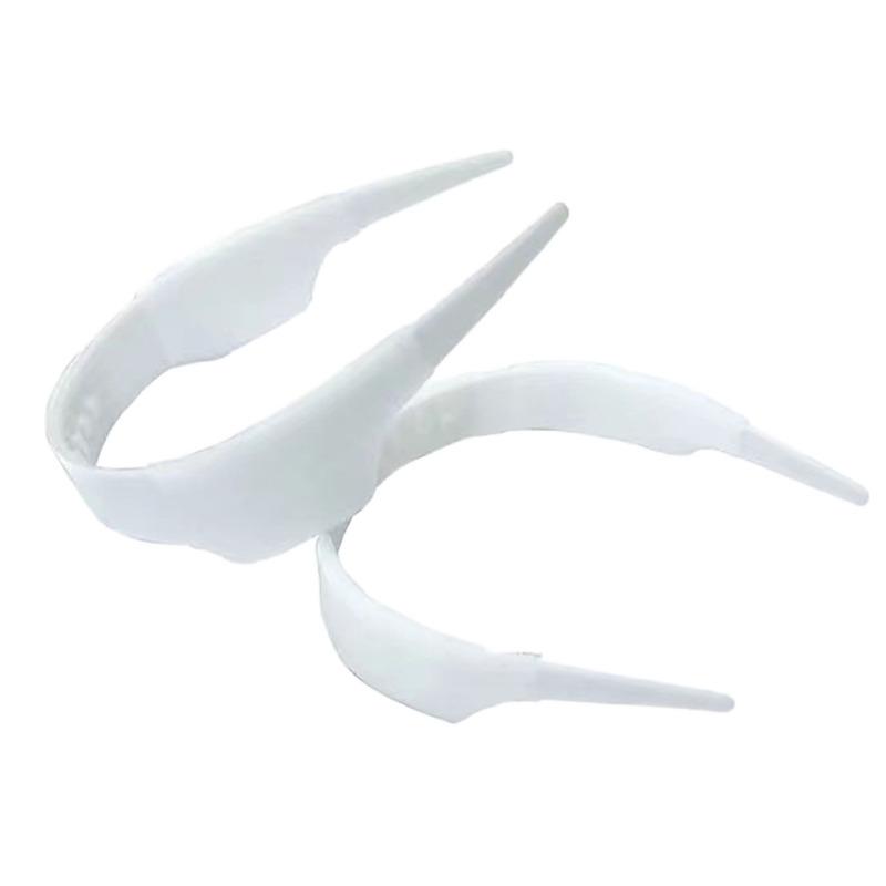 Adjustable Slick Collar Insert, Universal Shirt Collar Stays Support Stiffener for Men and Women, White and Transparent Plastic