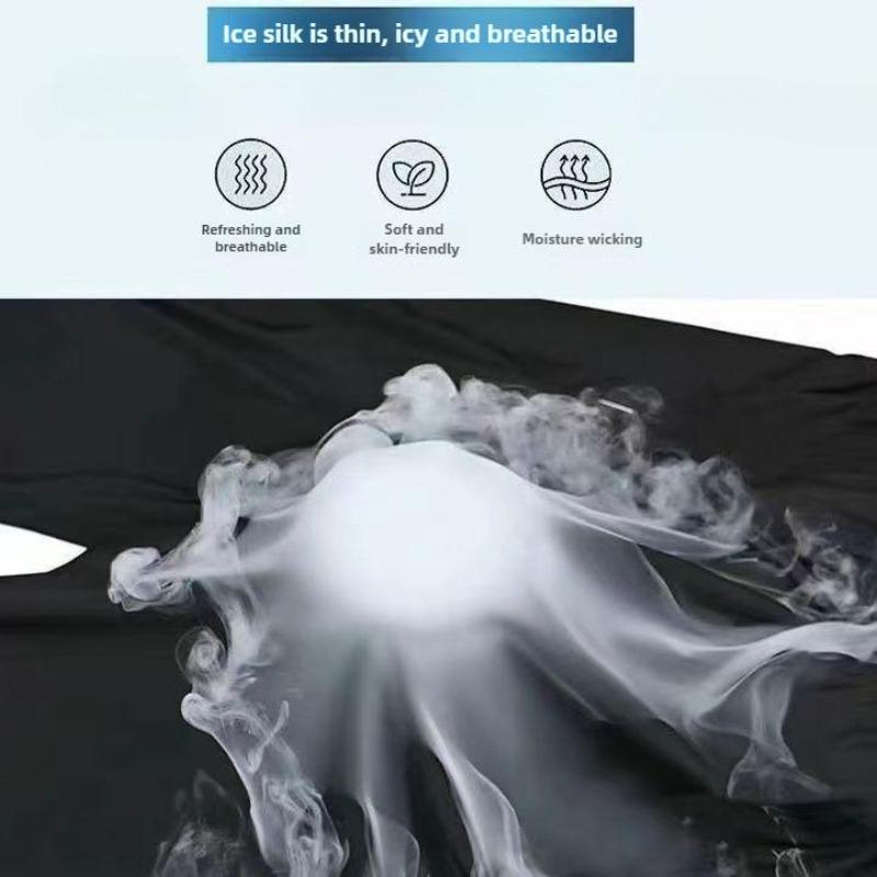 Men's Summer Thin Ice Silk Relaxed Drawstring Casual Pants