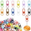 180/100 Peças Ganchos para Chaveiro Metal Giratório Fecho Lagosta para Artesanato DIY Fabricação de Joias Cor Multi Ganchos Giratórios para Chaveiro