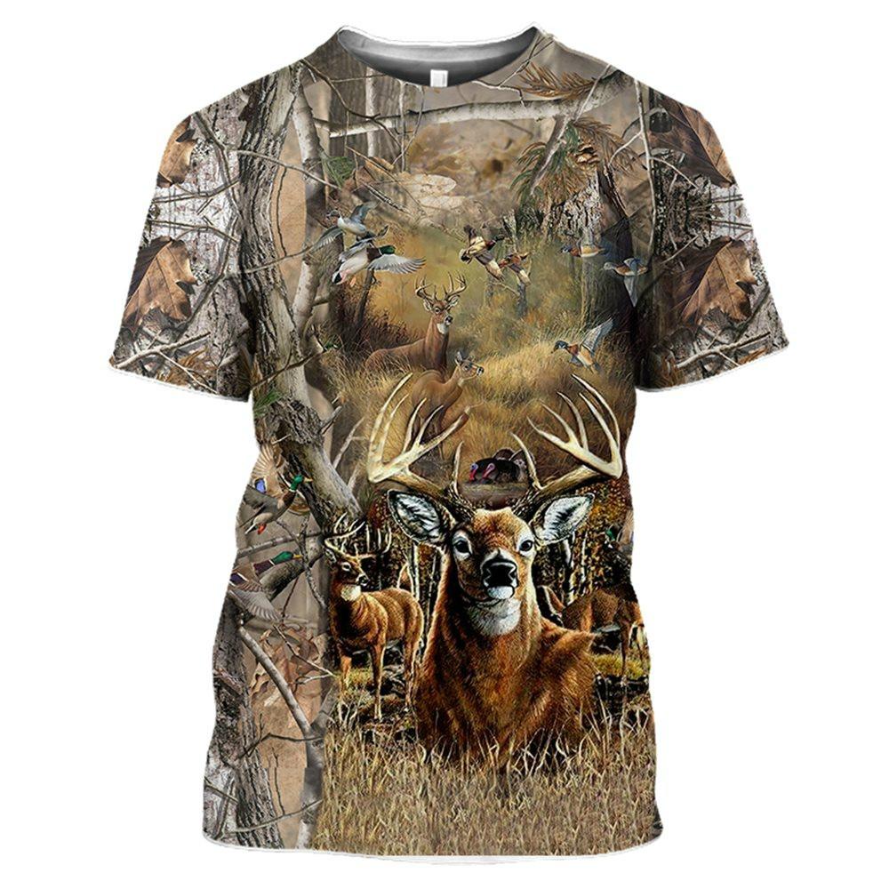 New Toddlers Boys Clothes Summer T-Shirts Jungle Camouflage 3D Printed T-Shirt for a Boy Hunting Tees Boys Clothes Outdoor Tops 100