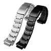 Cinturino in Acciaio Inossidabile per Casio G-Shock GST-B200/B200D | Braccialetto con Attacco 24x16mm | Cinturino Metallico da Uomo Argento/Nero