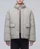 Musinsa Standard Out Pocket Down Short Padded Jacket [Dusty Beige]
