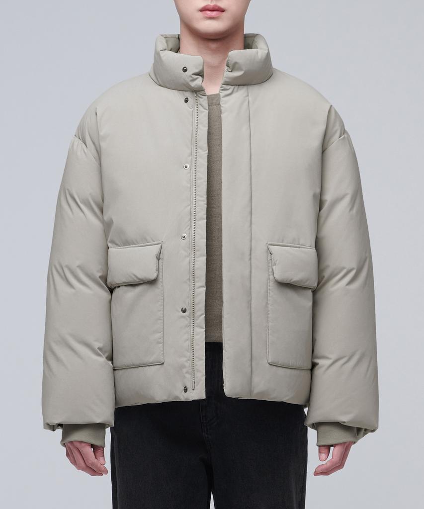 Musinsa Standard Out Pocket Down Short Padded Jacket [Dusty Beige]