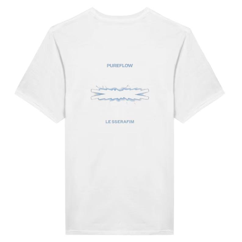 Heißer Verkauf Pureflow Tour 2026 Le Sserafim _ Konzert T-Shirt Y2K Herren Damen Mode Trendiges T-Shirt Lässig Locker Kurzarm Rundhals Sommer Oberteile