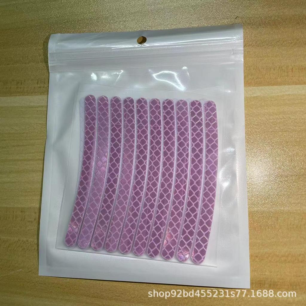 Creative Colorful Laser Wheel Stickers - Anti-Collision Tire Decals for Cars, Motorcycles, and Electric Vehicles