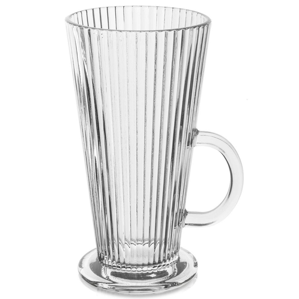Glass for Coffee, Latte, Cappuccino, Tea, Beverages, Desserts, Tall 300 ml