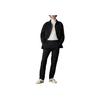 adidas Originals Trefoil Blue Version Solid Logo Badge Pattern Button Sports Pants Men Bottoms Black H33478