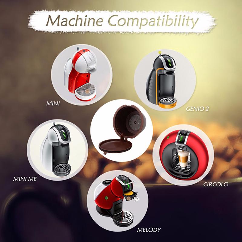 2Pcs Use Refillable Dolce Gusto Coffee 