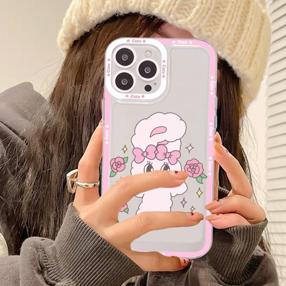 Esther Bunny Phone Case For iPhone 11 12 13 14 Mini Pro Max XR X XS TPU Clear Case For 8 7 6 Plus SE 2020