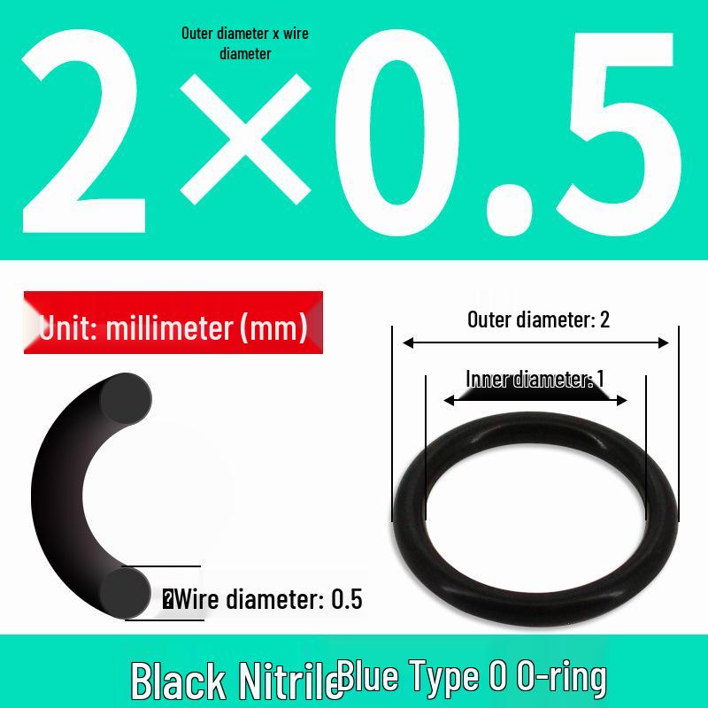 Durable Nitrile Rubber O-Ring, Wire Diameters 0.4-0.8mm, Waterproof & Wear-resistant Sealing Ring