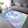 Multiple sizes Starry cat, dreamy background Print Carpet Rug for Living Room Bedroom Sofa Doormat Home Decor Non-slip Floor Mat