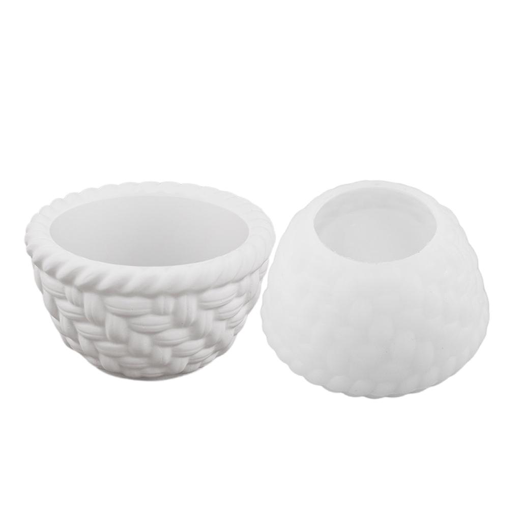 Silikon-Kerzenhalter-Form, Blumenkorb-Form, Silikon-Bastelformen, Sukkulenten-Blumentöpfe, Formen aus Silikon, Textur