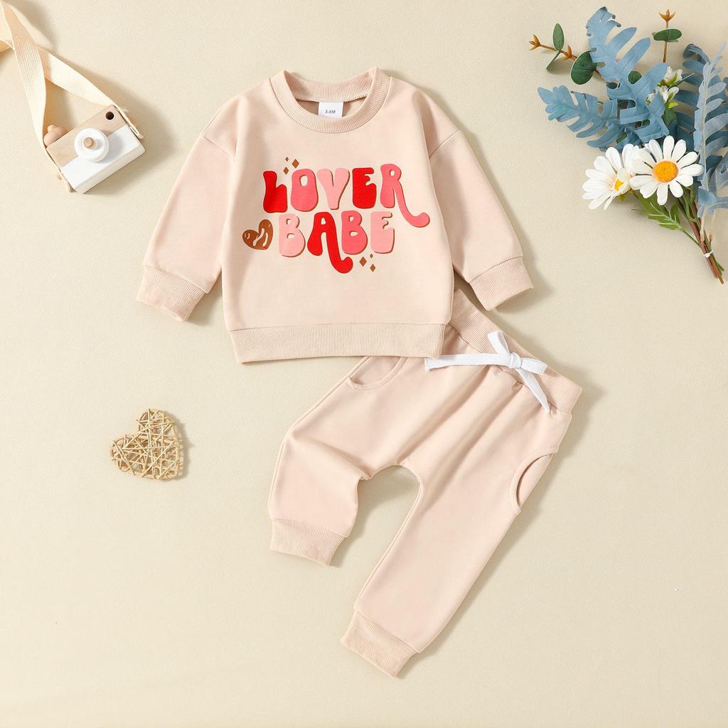 Kleinkind Langarm Oberteil & Hose Set - Frühling/Herbst Sportbekleidung für Jungen & Mädchen