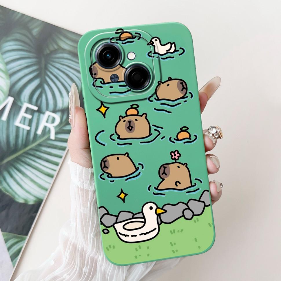 For Tecno Spark Go 1 Case 6.67" Beautiful Flower Painted Cover Soft Silicone Phone Case For Tecno SparkGo 1 Go1 Capa Coque