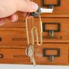 Heavy Type Keychains Rings Universals Brasses Keychains Rings Holder With Openable for Men Women and Daily Use