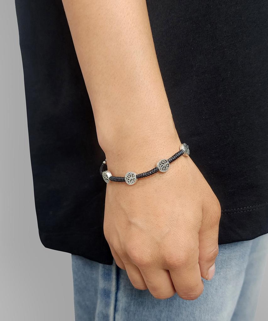 Maison Master Pendant Black Bracelet
