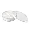 Sensory Bin with Lid Removable Storage Inserts 5 Grids Multifunctional White Sensory Bins for