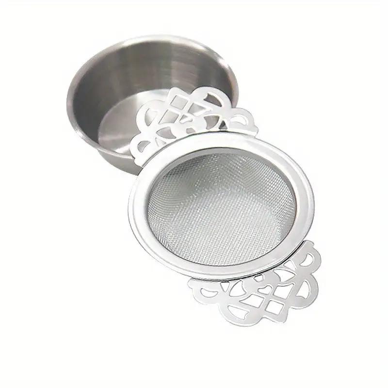 

1/2pcs Tea Strainer Double Ear Fine Mesh Stainless Steel Spice Infuser Filter Tea Maker Teaware Kitchen Accessories