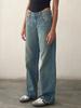 Jeans dritti in denim da donna di alta qualità europei e americani