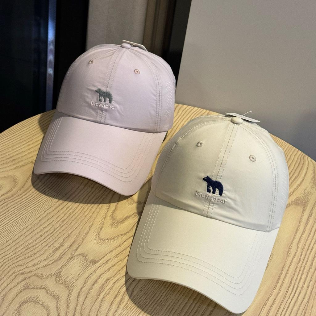 Spring and Summer New Simple and Fashionable Versatile Quick-drying Cap Polar Bear Sunshade Baseball Cap Tide