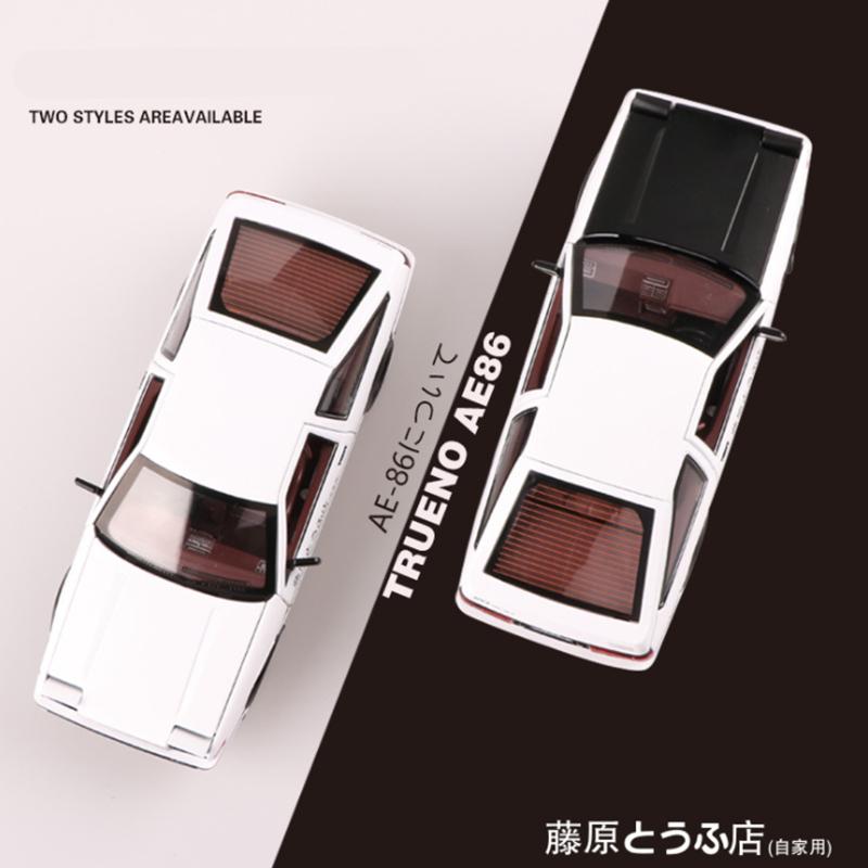1/20 Movie Car INITIAL D Toyota AE86 Alloy Car Model Diecast & Toy Vehicles Metal Car Model Simulation Sound Light Toy Gift