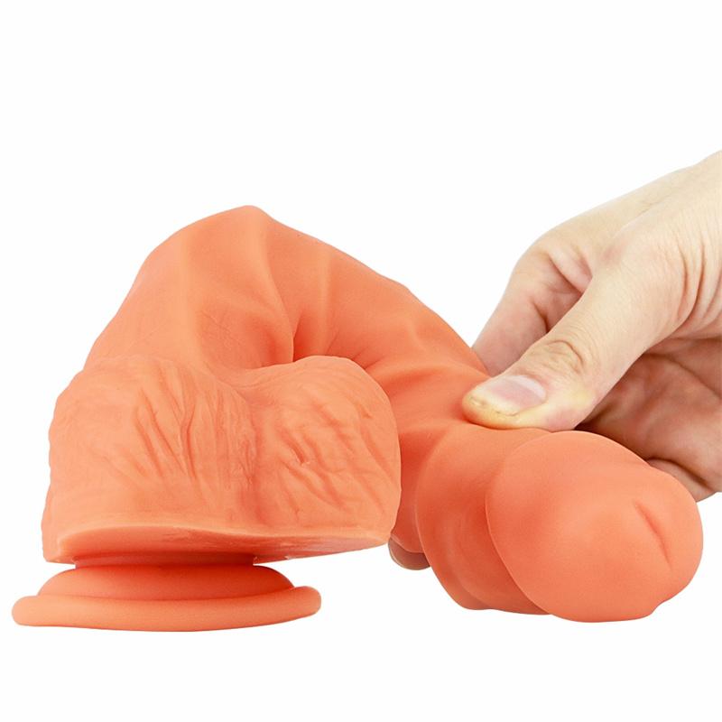 Female Adult Products Silicone Soft Manual Simulation Penis with Suction Cup Masturbation Device Fake Penis Guard Stick