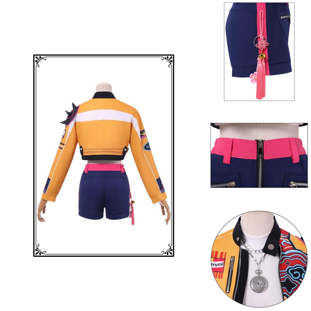 Kpop Demon Hunters Rumi Cosplay Costume With Polyester Fabric For Anime And Game Role Play