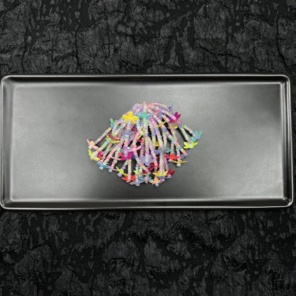 Dopamine Handcrafted Beaded Jelly Shoes Sports Sandals Accessory Diy Shoe Decorative Colorful Flower Slippers Buckles