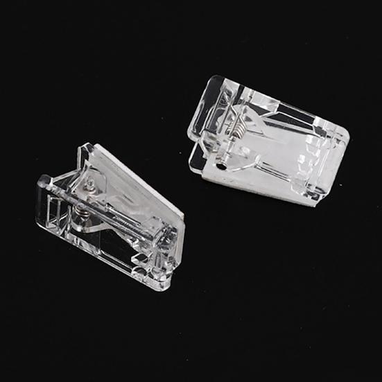 50 Stück selbstklebende Wandklammern, transparent, nicht leicht verformbar, kompakte Größe, weit verbreitete Binder-Foto-Hängeklammern