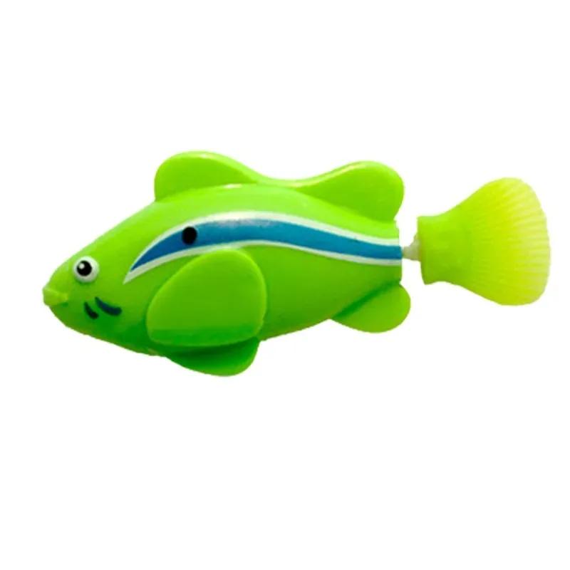 Katzenspielzeug LED Induktiv Interaktiv Schwimmender Roboter Fisch Spielzeug Leuchtende Elektrische Fische Stimulieren Kätzchen Jagdinstinkt Haustierprodukte