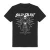 Vintage Billy Talent Chaotic Cat Tee Punk TShirt with Bandana Cat Lightning Print Punk Fan Merch Oversized Loose Daily Tops