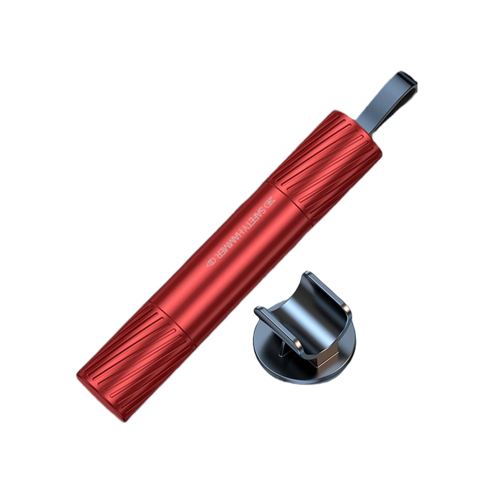 

Инструмент для аварийной эвакуации из автомобиля, аварийный молоток для разбивания оконного стекла и резака для ремней безопасности, автомобильный аварийный молоток для быстрого спасения красный