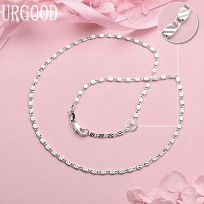 925 Sterlingsilber Mode Halskette Hochzeitsgeschenk Schmuck