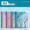 Detachable Transparent Leather Binder with 5 Notebooks for High School Students - 2026 Edition