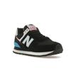 New Balance  574 Black Vibrant Sky Pink Women Sneakers WL574CK2