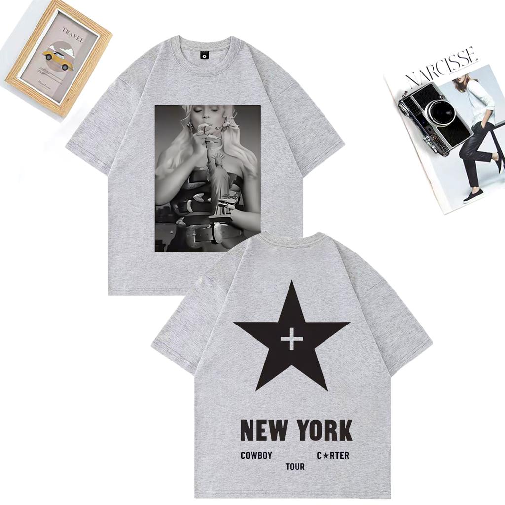 Beyonce Cowboy Carter Tour Fashion TShirt Unisex WOMEN vintage Summer streetwear Tshirt Cotton Short Sleeve Hip Hop plus size tops