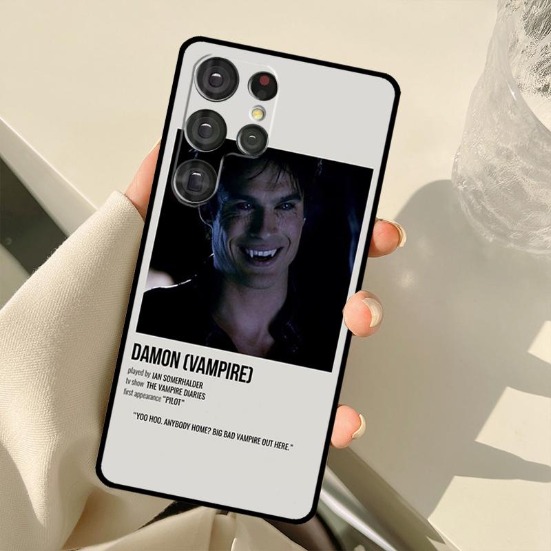 Vampire Diaries Damon Salvatore Case For Samsung Galaxy S22 Ultra S21 S20 S24 S25 Ultra S9 S10 Plus S23 FE S25 FE Back Cover