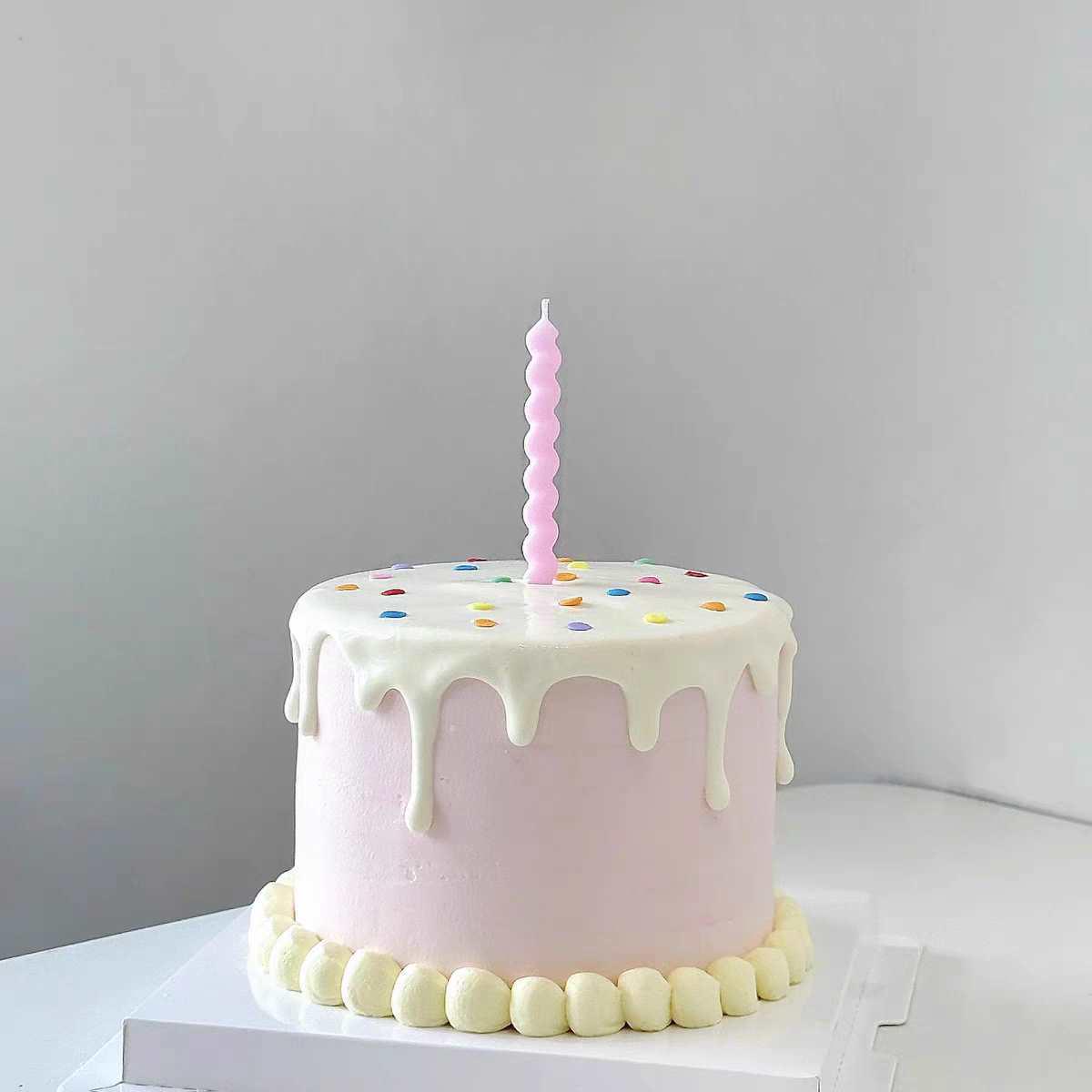 6-inch New Trendy Birthday Fake Cake Mold for Display & Photography