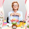 Emotional Support Crochet Flower Handmade Small Potted Lily of The Valley with Affirmation Card Inspirational Knitted Flower Gifts