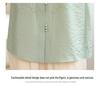 Elegant 2026 Summer Chinese Style Top for Stylish Moms – Short Sleeve Solid Color Shirt for Middle-aged & Elderly Women