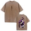 Jujutsu Kaisen Graphic Printed Tshirt Fushiguro Toji Manga Washed Oversized T Shirt Men Women Clothing Cotton Short Sleeve Tee