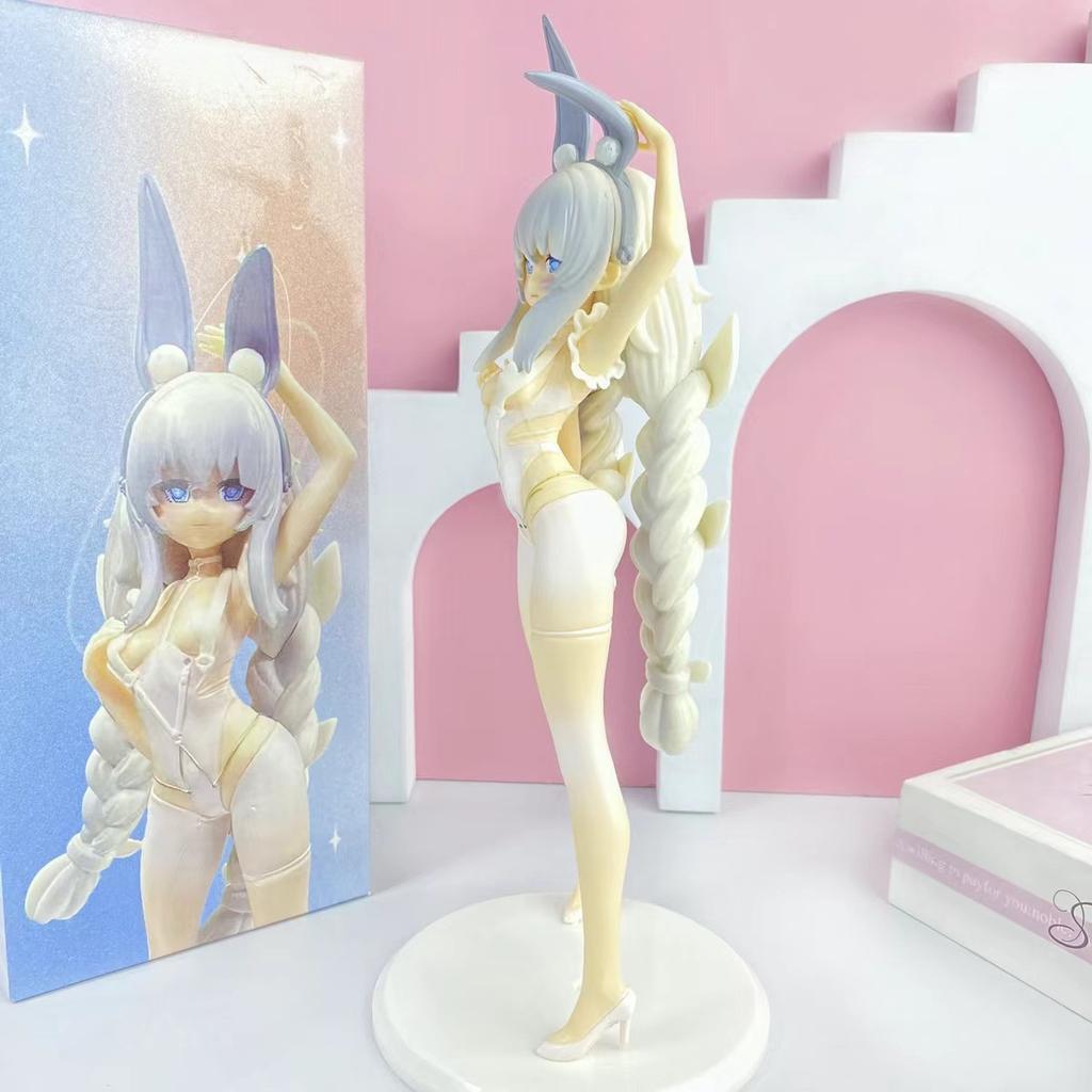 27CM Anime Azur Lane Le Malin Figure Sexy Cute Bunny Girl Anime Standing Posture Model Toy Gift Collection  Ornaments PVC