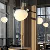 Milky White Round Pendant Lamp for Nail Salons, Cafes, Children's Clothing Stores, and Weddings